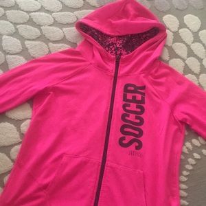 Pink full zip jacket from justice
